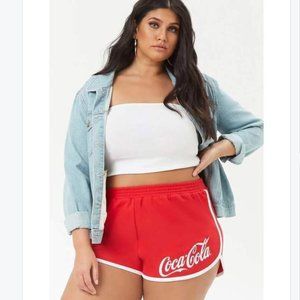 Plus Size Coca Cola Shorts